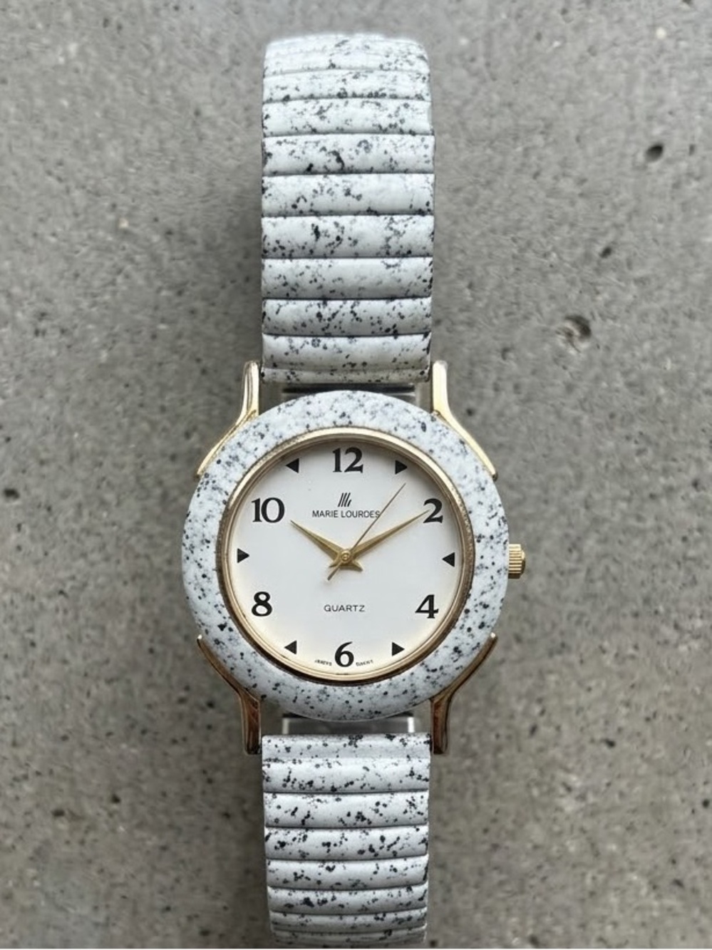 Vintage Marie Lourdes Speckled Terrazzo Quartz Watch